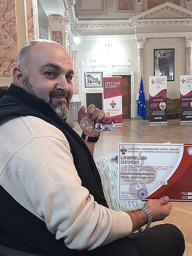награждение гида Звиада